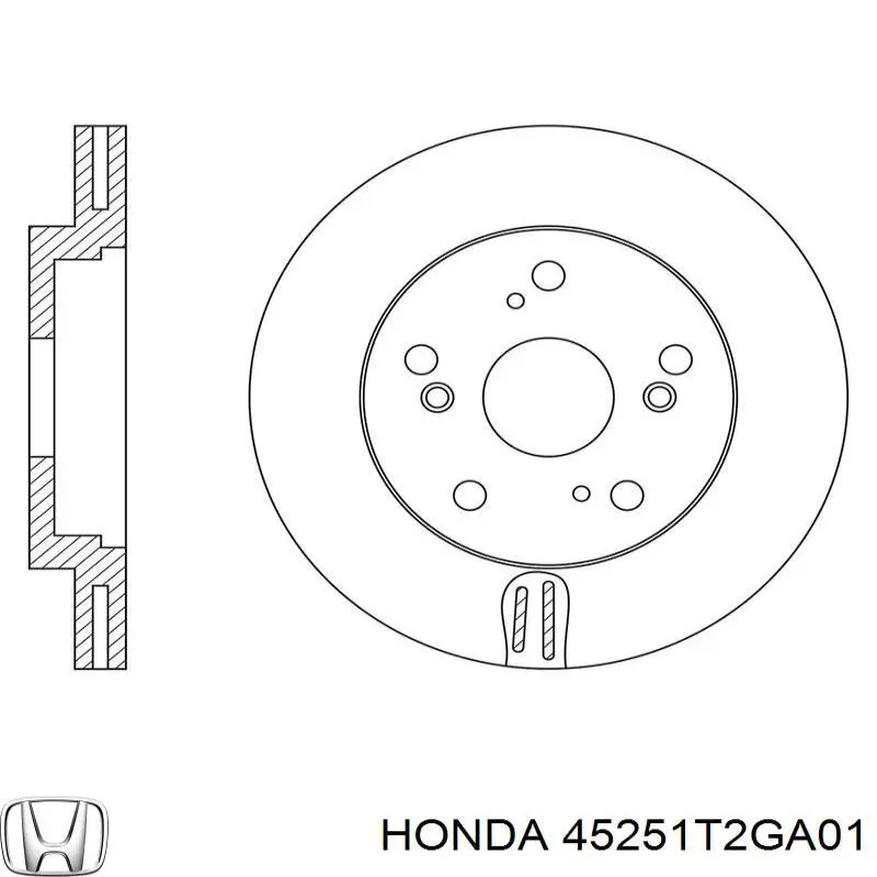 Disco do freio dianteiro Honda 45251T2GA01 preço, a partir de 53,32 USD