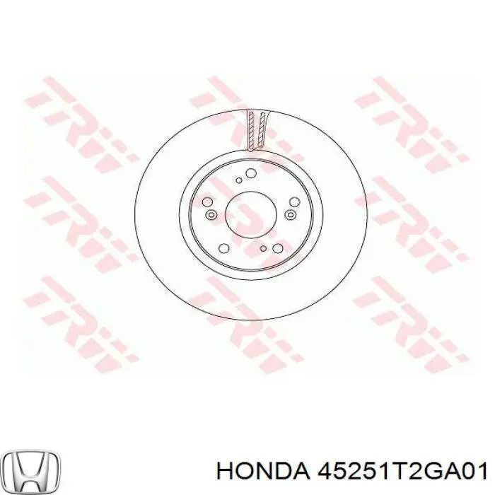 Compre 45251T2GA01 Honda Disco do freio dianteiro