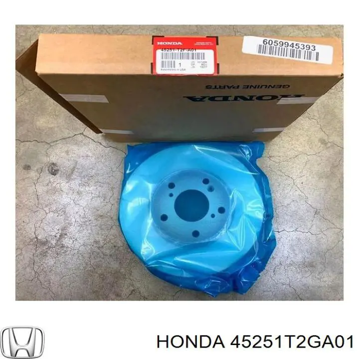 Disco do freio dianteiro 45251T2GA01 Honda