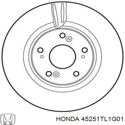 Compre 45251TL1G01 Honda Disco do freio dianteiro