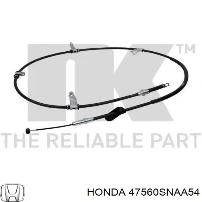 Cabo do freio de estacionamento traseiro esquerdo Honda 47560SNAA54 preço, a partir de 35,91 USD