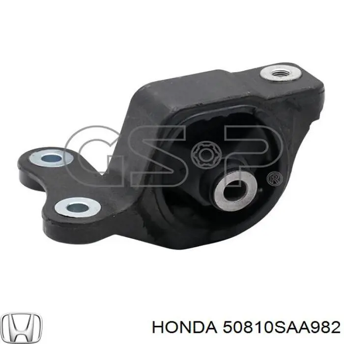 50810SAA982 Honda Coxim (suporte) traseiro de motor