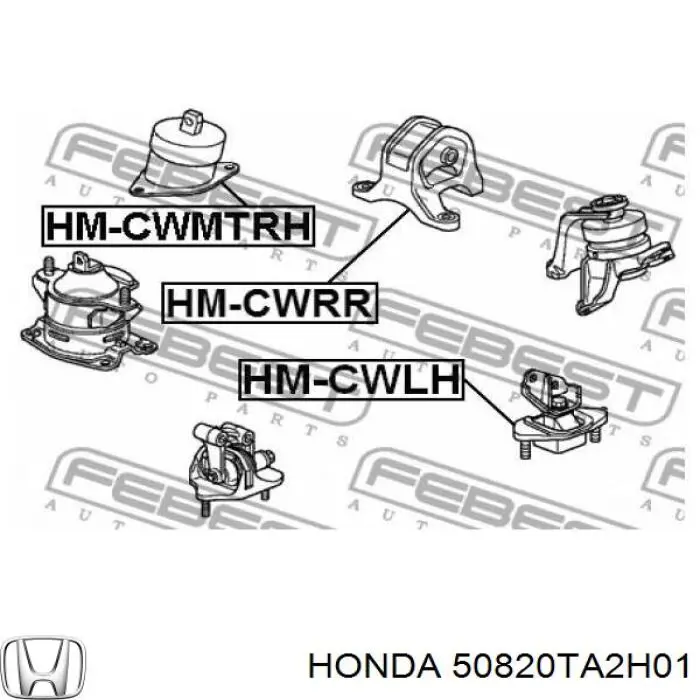 Coxim (suporte) direito de motor Honda 50820TA2H01 preço, a partir de 32,17 USD