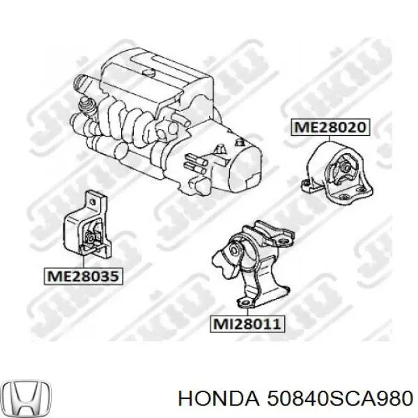 Compre 50840SCA980 Honda Coxim (suporte) dianteiro de motor