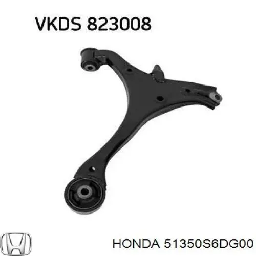 Braço oscilante inferior direito de suspensão dianteira Honda 51350S6DG00 preço, a partir de 82,45 USD