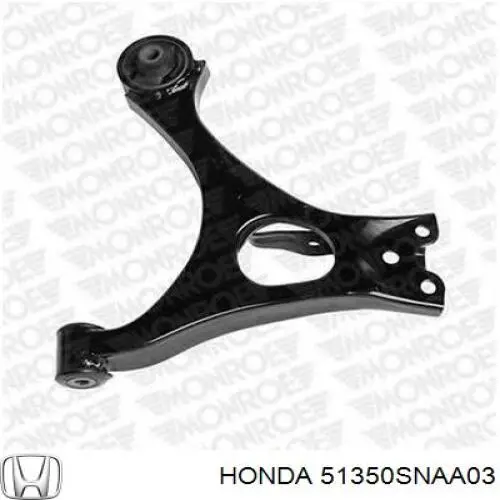 Braço oscilante inferior direito de suspensão dianteira Honda 51350SNAA03 preço, a partir de 77,70 USD