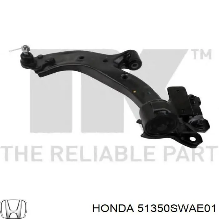 Braço oscilante inferior direito de suspensão dianteira Honda 51350SWAE01 preço, a partir de 87,51 USD