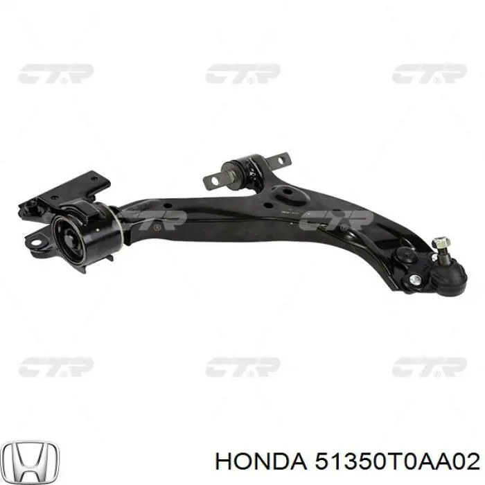 Braço oscilante inferior direito de suspensão dianteira Honda 51350T0AA02 preço, a partir de 87,14 USD