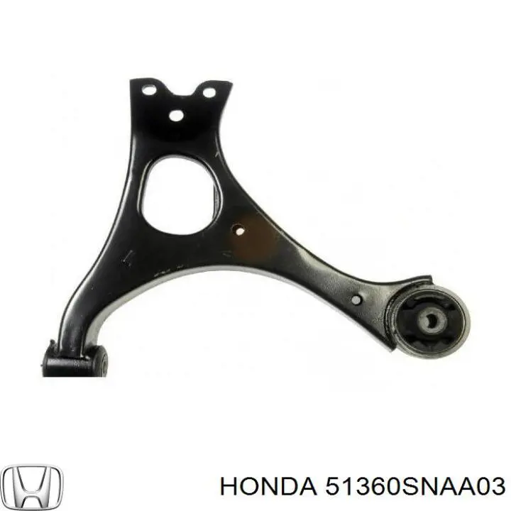 Braço oscilante inferior esquerdo de suspensão dianteira Honda 51360SNAA03 preço, a partir de 80,15 USD