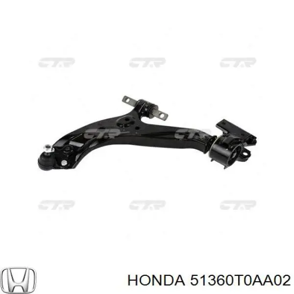 Braço oscilante inferior esquerdo de suspensão dianteira Honda 51360T0AA02 preço, a partir de 135,74 USD