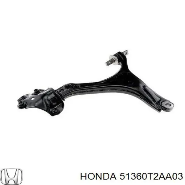 Braço oscilante inferior esquerdo de suspensão dianteira Honda 51360T2AA03 preço, a partir de 35,53 USD