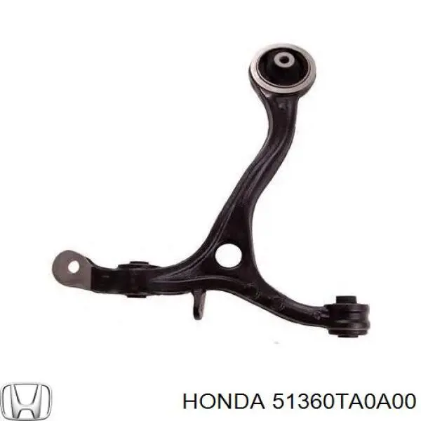 51360TA0A00 Honda Braço oscilante inferior esquerdo de suspensão dianteira