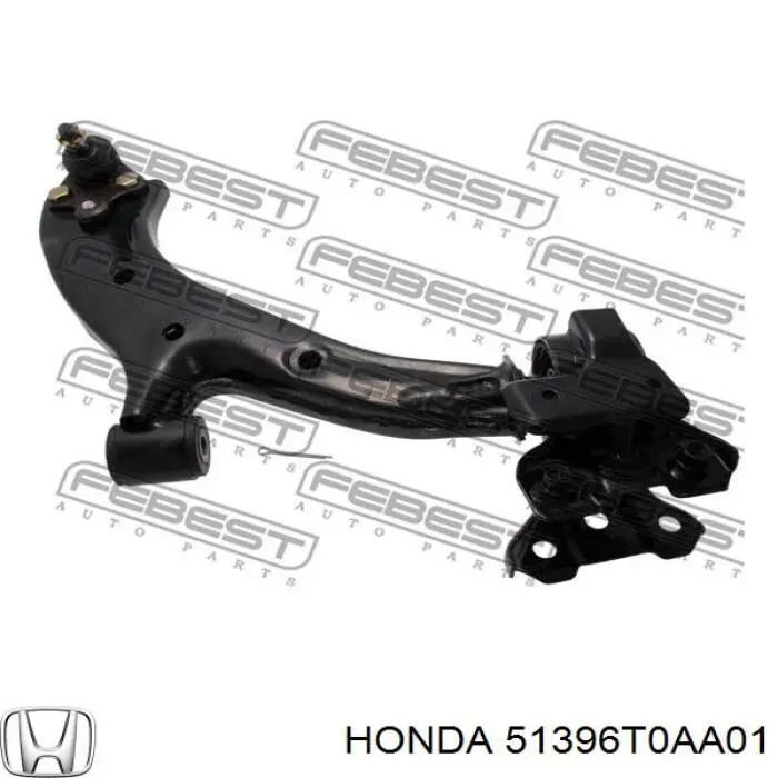Bloco silencioso dianteiro do braço oscilante inferior Honda 51396T0AA01 preço, a partir de 35,93 USD