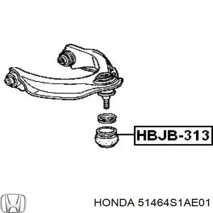 Bota de proteção de suporte esférico superior Honda 51464S1AE01 preço, a partir de 7,84 USD
