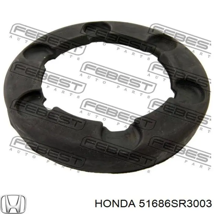 Compre 51686SR3003 Honda Espaçador (anel de borracha) da mola dianteira superior