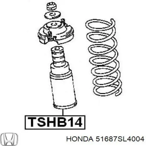 Bota de proteção de amortecedor dianteiro Honda 51687SL4004 preço, a partir de  