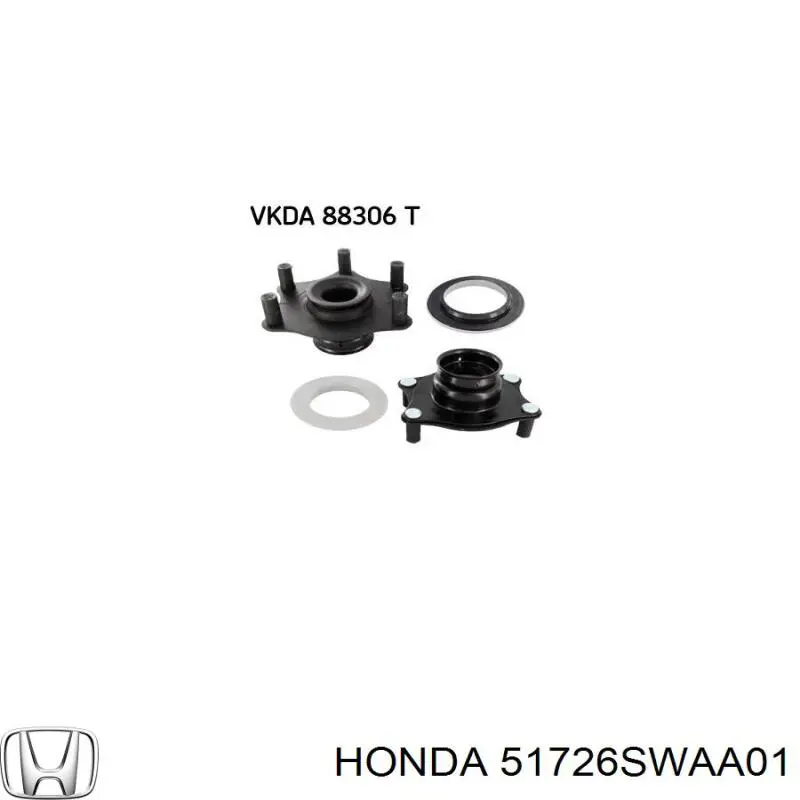 Rolamento de suporte do amortecedor dianteiro Honda 51726SWAA01 preço, a partir de 9,87 USD