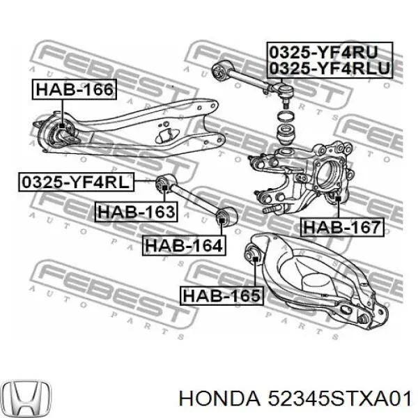 Compre 52345STXA01 Honda Barra transversal de suspensão traseira
