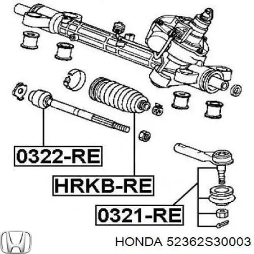 Bota de proteção da ponta de direção Honda 52362S30003 preço, a partir de 3,55 USD