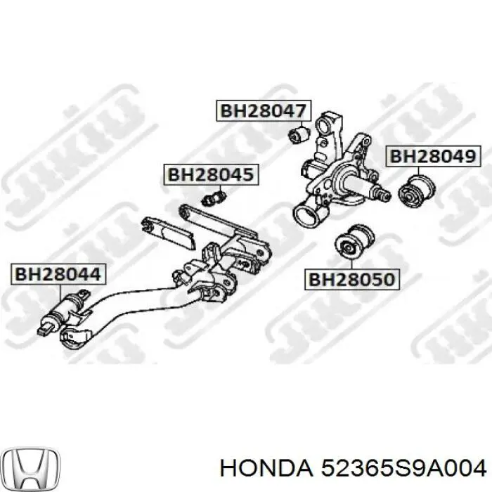 Compre 52365S9A004 Honda Bloco silencioso do pino de apoio traseiro