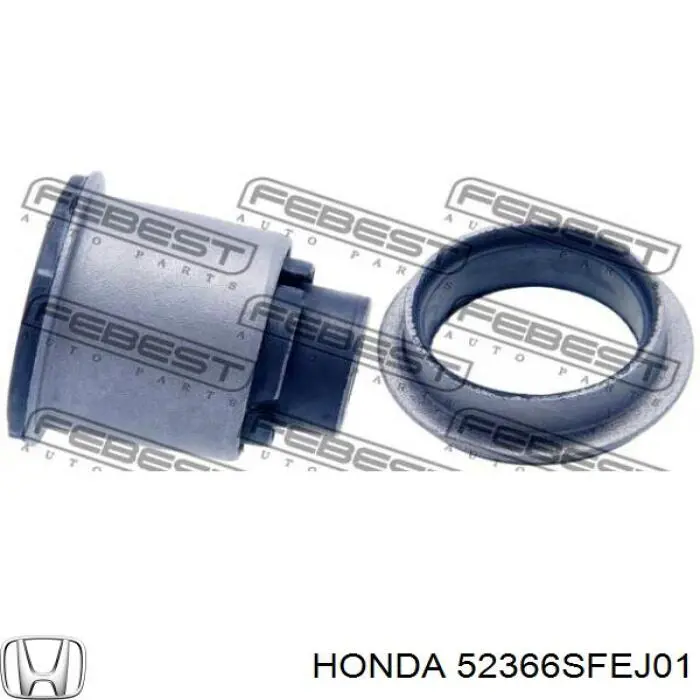 52366SFEJ01 Honda Bloco silencioso do pino de apoio traseiro