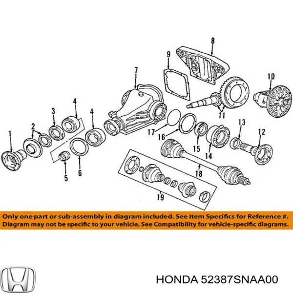 Parafuso de fixação de braço oscilante de inclinação traseiro, externo Honda 52387SNAA00 preço, a partir de 12,35 USD