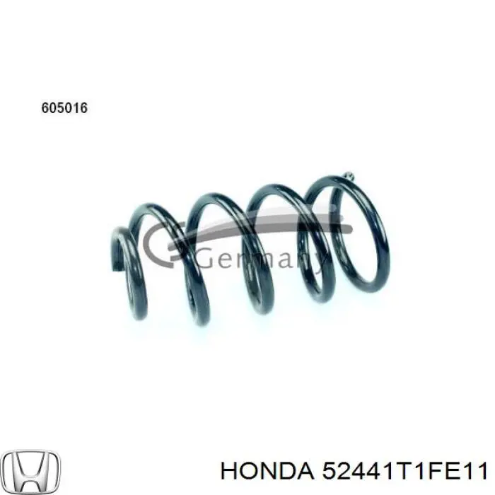 Mola traseira 52441T1FE01 Honda