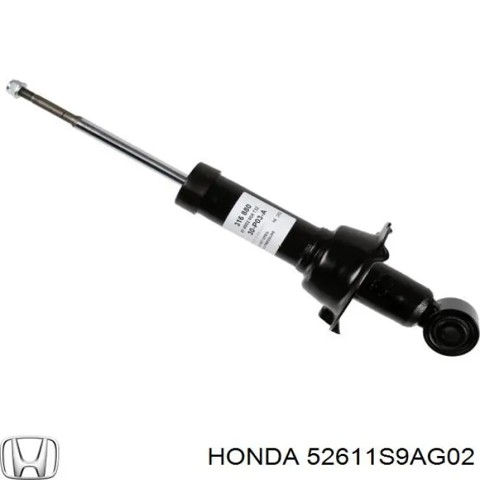Compre 52611S9AG02 Honda Amortecedor traseiro