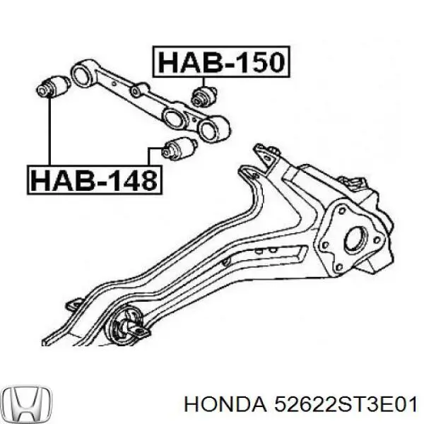 Bloco silencioso do braço oscilante superior traseiro Honda 52622ST3E01 preço, a partir de 7,27 USD