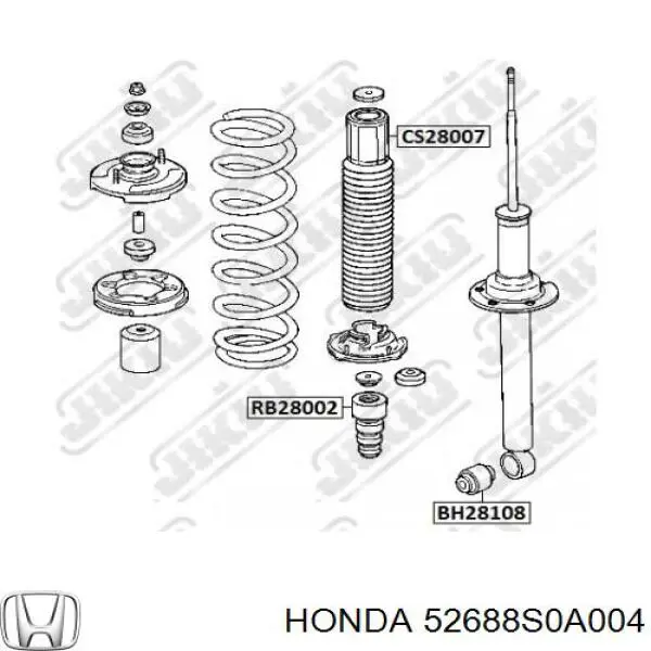 Compre 52688S0A004 Honda Bota de proteção de amortecedor traseiro