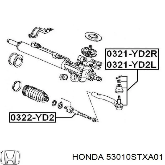 53010STXA01 Honda Tração de direção
