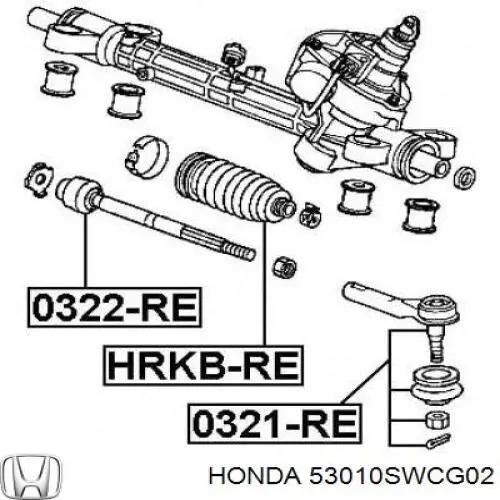 Compre 53010SWCG02 Honda Tração de direção
