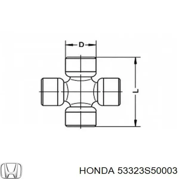 Junta universal inferior da árvore da coluna de direção Honda 53323S50003 preço, a partir de 115,77 USD