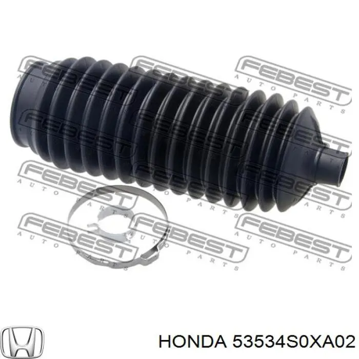 53534S0XA02 Honda Bota de proteção do mecanismo de direção (de cremalheira)