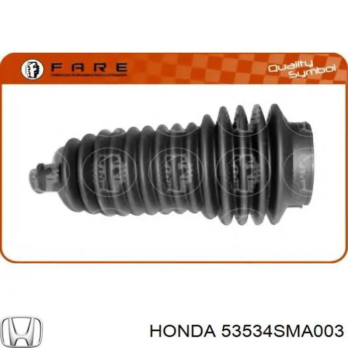 Compre 53534SMA003 Honda Bota de proteção do mecanismo de direção (de cremalheira)