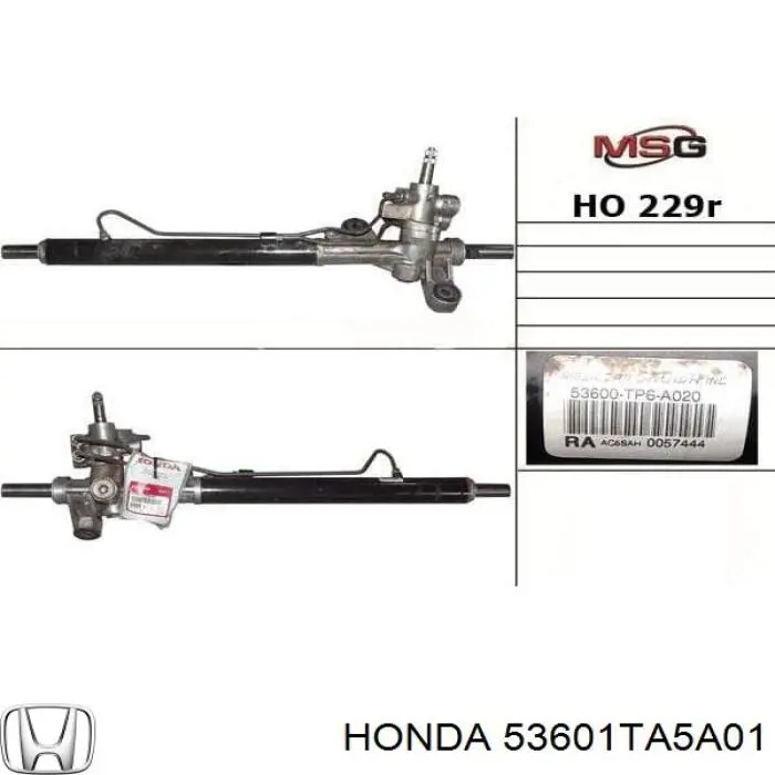 53601TE0A02 Honda Cremalheira da direção