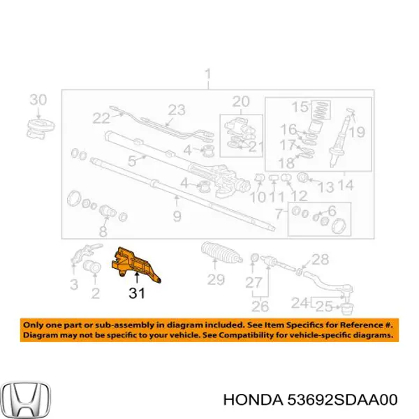  Honda 53692SDAA00 preço, a partir de  
