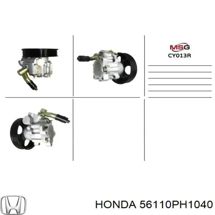  Bomba da Direção hidrâulica assistida Honda Accord III sedan (CA4, CA5) (1985 - 1989) III