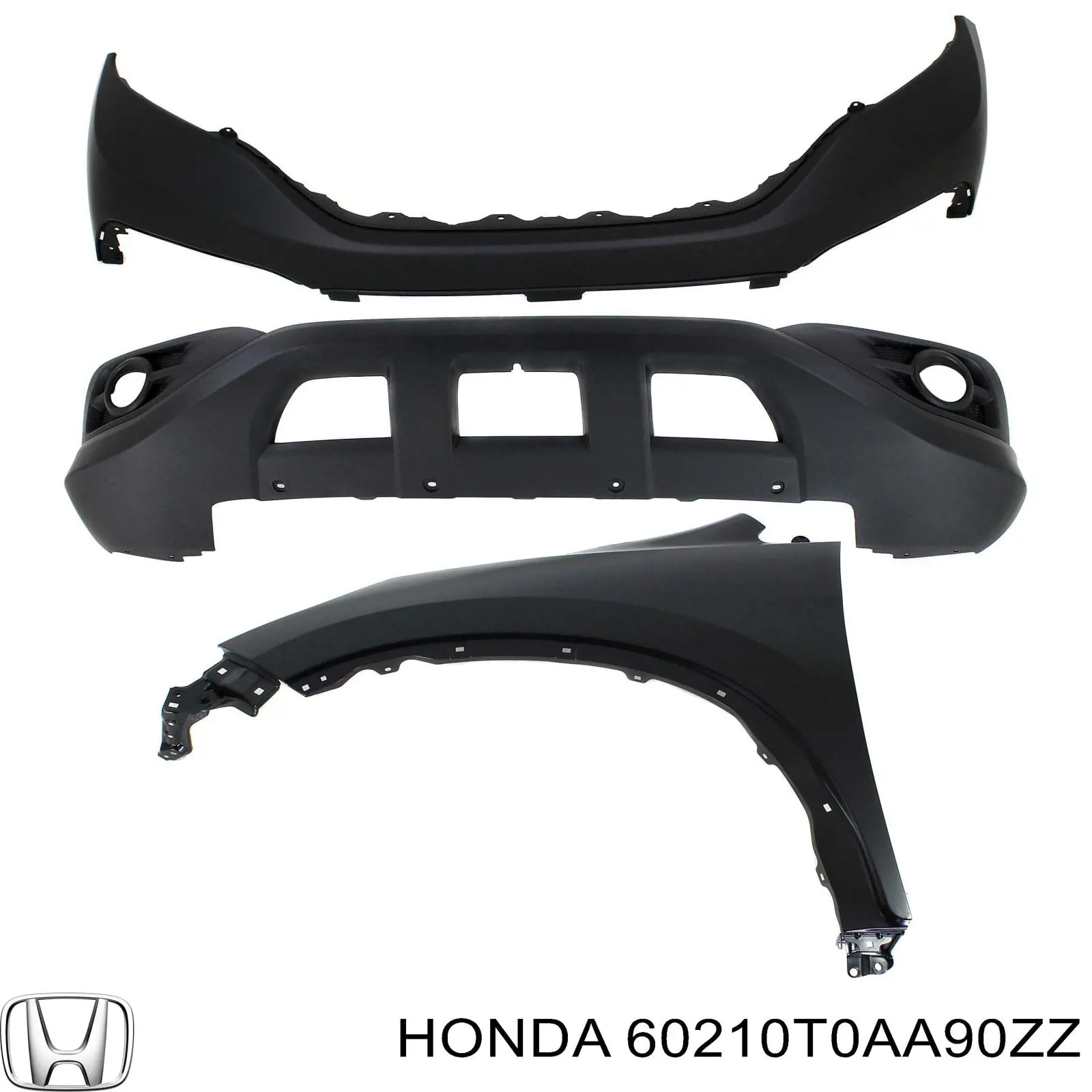 60210T0AA90ZZ Honda Pára-lama dianteiro direito