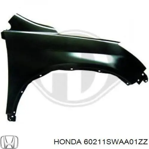 60211SWAA01ZZ Honda Pára-lama dianteiro direito