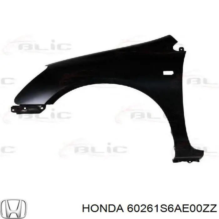 60261S6AE00ZZ Honda Pára-lama dianteiro esquerdo