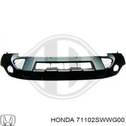 71102SWWG00 Honda Pára-choque dianteiro, parte inferior