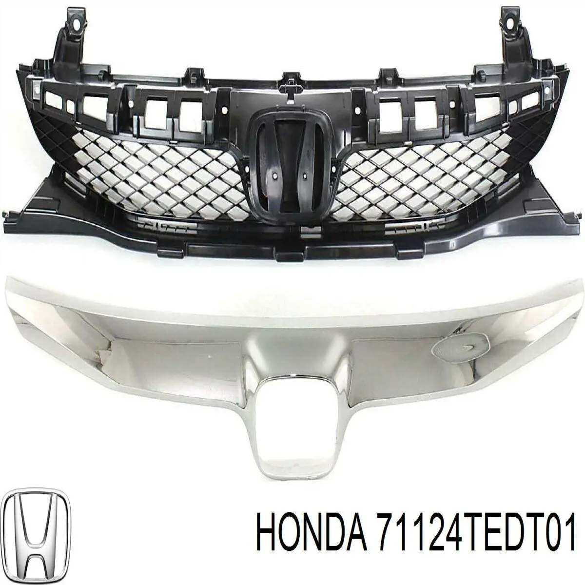 71124TEYY01 Honda Ripa (placa sobreposta) da luz direita