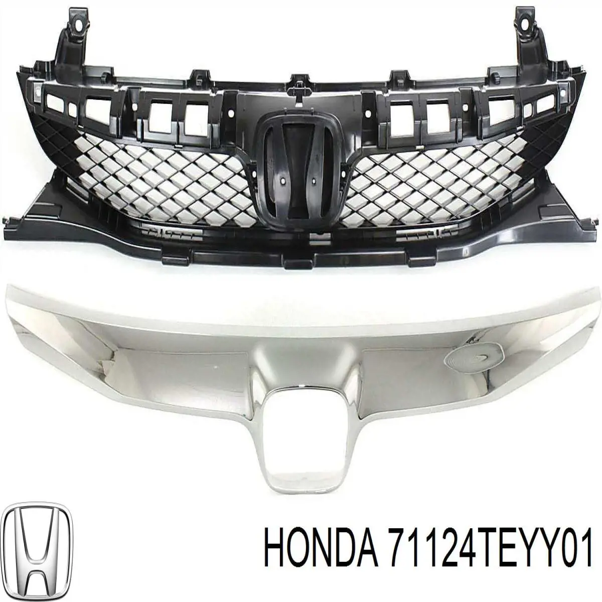 71124TEDT01 Honda Ripa (placa sobreposta) da luz direita