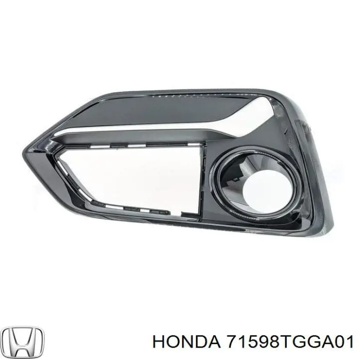 Compre 71598TGGA01 Honda Guia esquerda do pára-choque traseiro