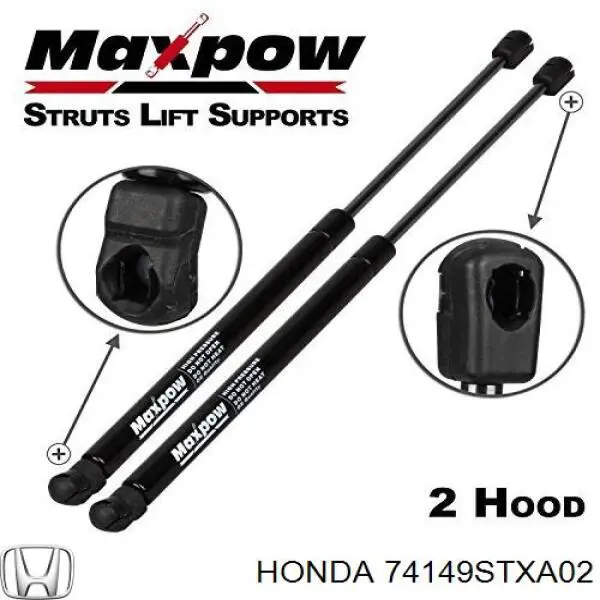 Compre 74149STXA02 Honda Amortecedor da capota esquerdo