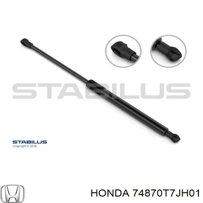 Amortecedor de tampa de porta-malas (de 3ª/5ª porta traseira) Honda 74820T7JH01 preço, a partir de 14,54 USD
