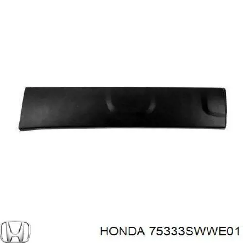 75333SWWE01 Honda Placa sobreposta da porta traseira esquerda