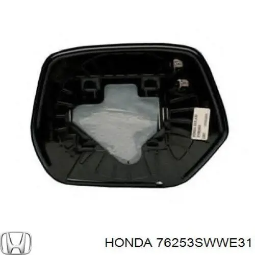 Elemento espelhado do espelho de retrovisão esquerdo Honda 76253SWWE31 preço, a partir de 37,63 USD