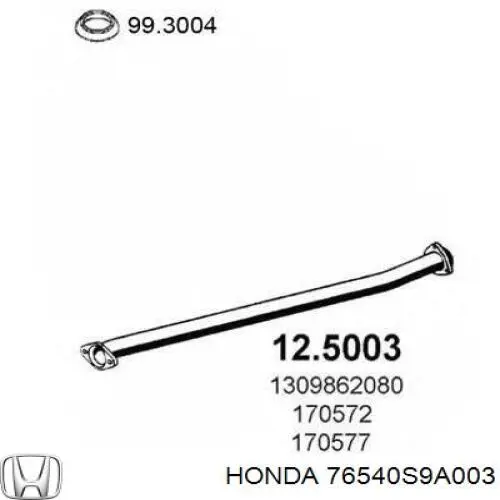 Compre 76530S9AE01 Honda Trapézio de limpador pára-brisas